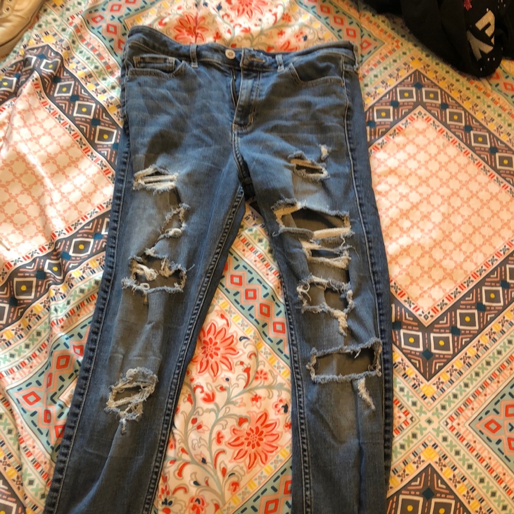hollister mid-rise skinny jeans